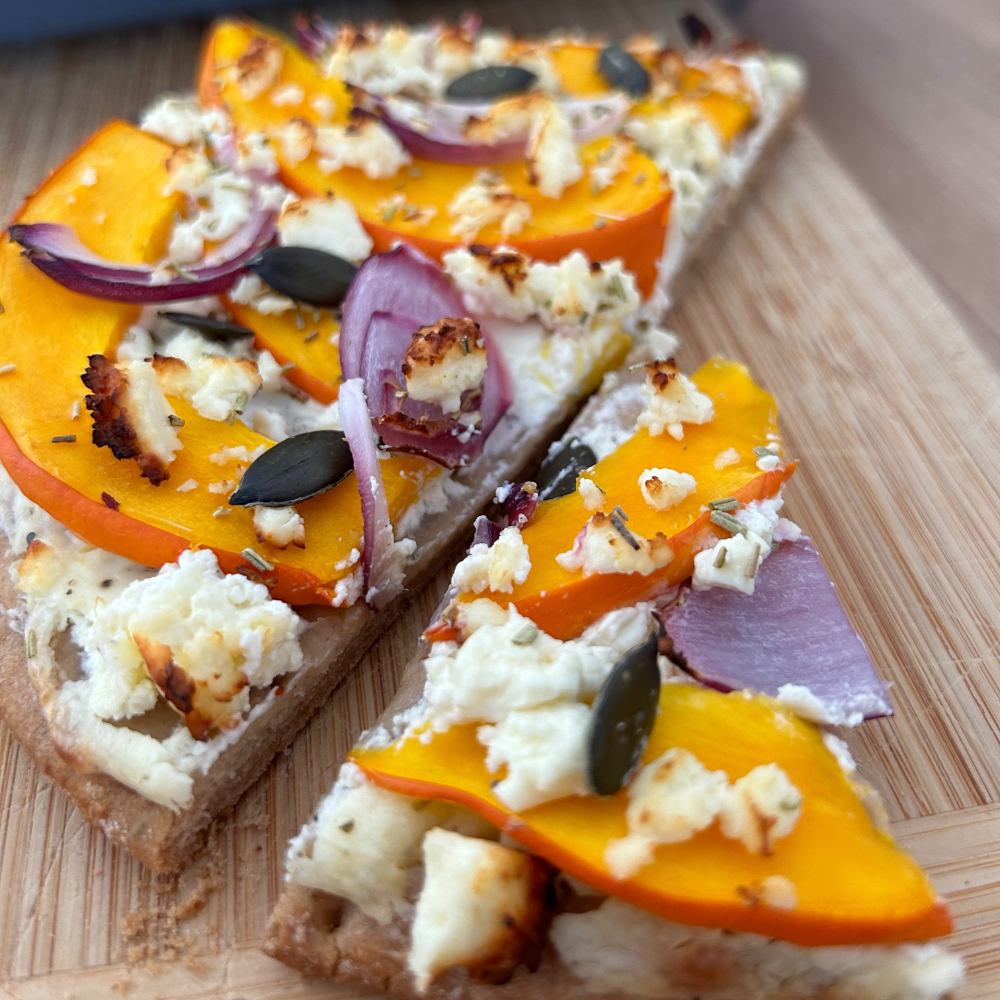 Kürbisflammkuchen - Schnitzer