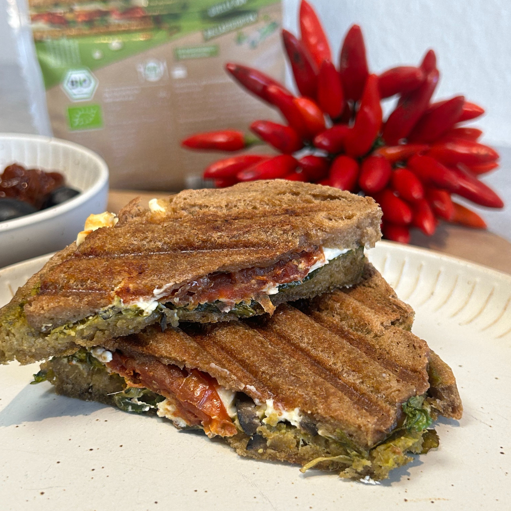 Mediterranes Grillsandwich - Schnitzer