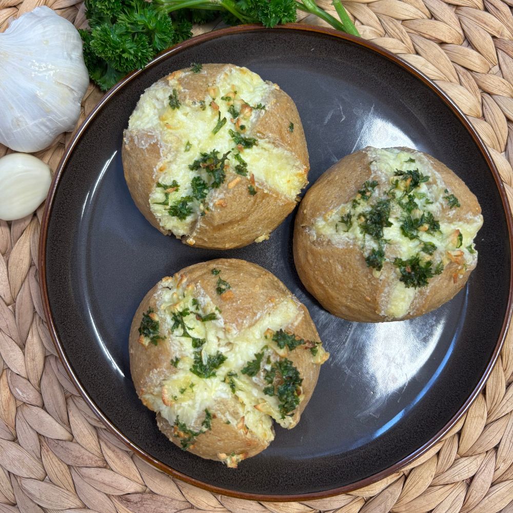 Knoblauchbrötchen aus dem Airfryer