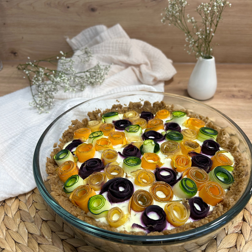 Blumige Muttertagstarte - Schnitzer