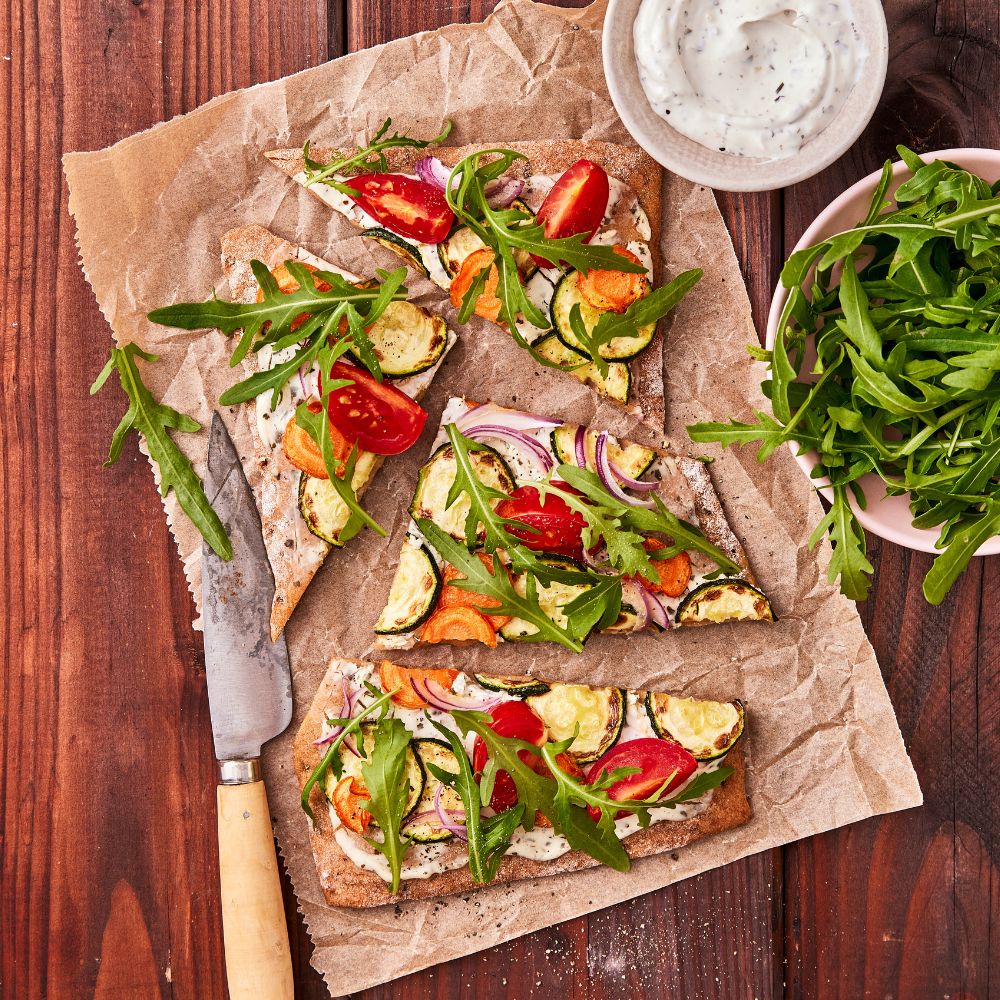 Glutenfreie Gemüse-Pizza
