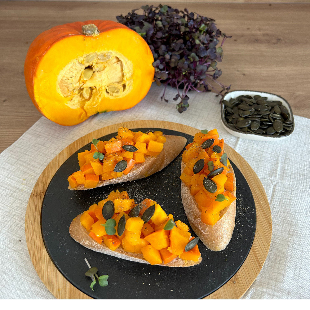 Kürbis-Bruschetta - Schnitzer
