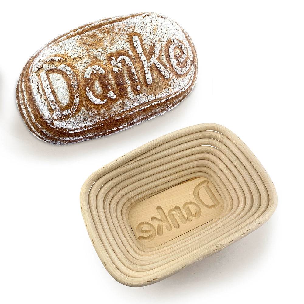 Peddigrohrkörbchen DANKE (für 500 g Teig) - Schnitzer